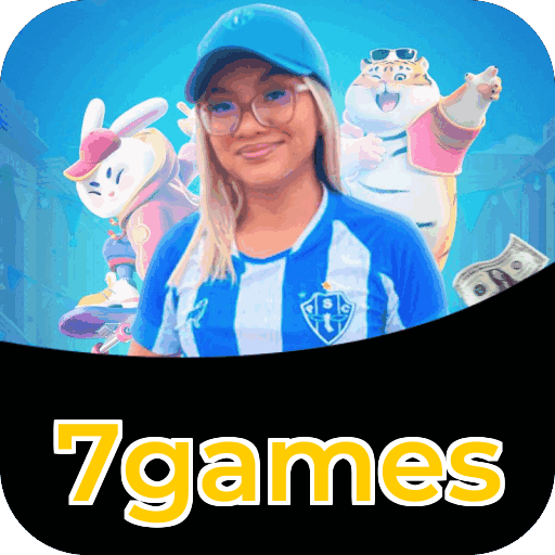 Passo a passo visual mostrando processo de download e instalação do aplicativo 7games